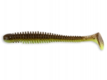 Силиконовая приманка Crazy Fish Vibro Worm 3,4", col.30D (Caddisfly Pupa), (5 шт.)