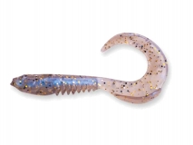 Силиконовая приманка Crazy Fish King Tail 2,5", col.25 (Cold Pearl), (6 шт.)