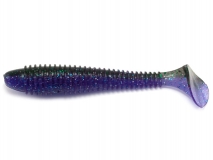 Силиконовая приманка Crazy Fish Vibro Fat 4", col.50D (Northern Lights), (4 шт.)