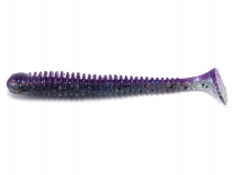 Силиконовая приманка Crazy Fish Vibro Worm 3,4", col.51D (Milky Way), (5 шт.)