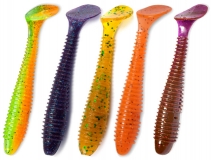 Силиконовая приманка Crazy Fish Vibro Fat 3,2", (Mix #121), (5 шт.)