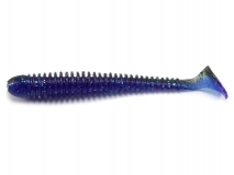Силиконовая приманка Crazy Fish Vibro Worm 4", col.50D (Northern Lights), (5 шт.)