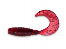 Силиконовая приманка Crazy Fish Angry Spin 1,4", col.73 (Blue Ruby), (10 шт.)