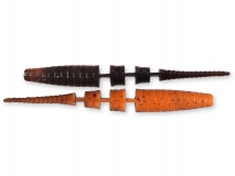 Силиконовая приманка Crazy Fish Polaris 3" Floating, col.8D (Orange Coffee), (8 шт.)