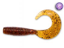 Силиконовая приманка Crazy Fish Angry Spin 2", col.32 (Dark Beer), (8 шт.)