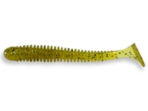 Силиконовая приманка Crazy Fish Vibro Worm 3", col.1 (Olive), (5 шт.)