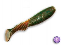Силиконовая приманка Crazy Fish Dainty 3,3", col.14 (UV Motor Oil), (6 шт.)