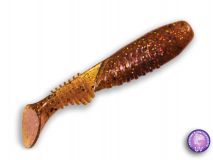 Силиконовая приманка Crazy Fish Dainty 3,3", col.32 (Dark Beer), (6 шт.)