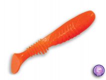 Силиконовая приманка Crazy Fish Dainty 3,3", col.64 (Fluo Orange), (6 шт.)