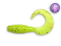 Силиконовая приманка Crazy Fish Angry Spin 1", col.6 (Chartreuse), (8 шт.)