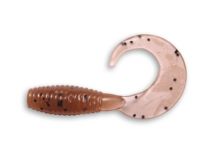 Силиконовая приманка Crazy Fish Angry Spin 1", col.8 (Coffee), (8 шт.)