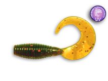 Силиконовая приманка Crazy Fish Angry Spin 1", col.14 (UV Motor Oil), (8 шт.)