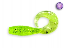 Силиконовая приманка Crazy Fish Angry Spin 1", col.54 (Green Acid), (8 шт.)