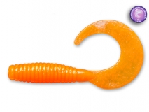 Силиконовая приманка Crazy Fish Angry Spin 2", col.64 (Fluo Orange), (8 шт.)