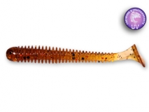 Силиконовая приманка Crazy Fish Vibro Worm 2", col.32 (Dark Beer), (8 шт.)