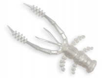 Силиконовая приманка Crazy Fish Crayfish 3", col.66 (Pearl Snow), (7 шт.)