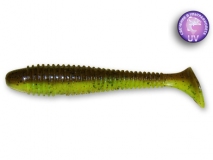 Силиконовая приманка Crazy Fish Vibro Fat 4", col.4D (Chart Swamp), (4 шт.)
