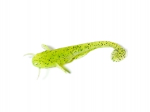 Силиконовая приманка FishUp Catfish 3" - col.055 (Chartreuse/Black), (8 шт.)