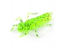 Силиконовая приманка FishUp Dragonfly 1" - col.055 (Chartreuse/Black), (10 шт.)
