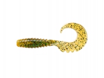 Силиконовая приманка FishUp Fancy Grub 2" - col.036 (Caramel/Green & Black), (10 шт.)