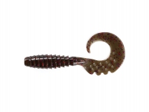 Силиконовая приманка FishUp Fancy Grub 2" - col.050 (Green Pumpkin Brown/Red & Purple), (10 шт.)