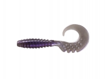 Силиконовая приманка FishUp Fancy Grub 2" - col.058 (Purple Smoke Pearl/Silver), (10 шт.)