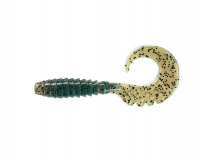 Силиконовая приманка FishUp Fancy Grub 2,5" - col.017 (Motor Oil Pepper), (10 шт.)