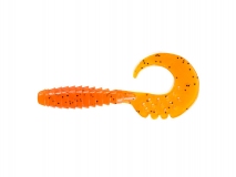 Силиконовая приманка FishUp Fancy Grub 2,5" - col.049 (Orange Pumpkin/Black), (10 шт.)