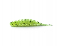 Силиконовая приманка FishUp Tanta 1,5" - col.055 (Chartreuse/Black), (10 шт.)