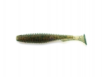 Силиконовая приманка FishUp U-Shad 2,5" - col.017 (Motor Oil Pepper), (9 шт.)