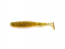 Силиконовая приманка FishUp U-Shad 2,5" - col.036 (Caramel/Green & Black), (9 шт.)