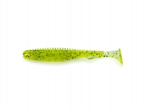 Силиконовая приманка FishUp U-Shad 2,5" - col.055 (Chartreuse/Black), (9 шт.)