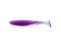 Силиконовая приманка FishUp U-Shad 4" - col.014 (Violet/Blue), (8 шт.)