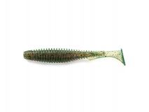 Силиконовая приманка FishUp U-Shad 4" - col.017 (Motor Oil Pepper), (8 шт.)