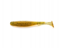 Силиконовая приманка FishUp U-Shad 4" - col.036 (Caramel/Green & Black), (8 шт.)