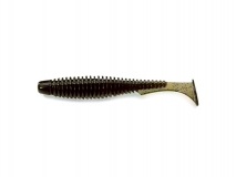 Силиконовая приманка FishUp U-Shad 4" - col.043 (Watermelon Brown/Black), (8 шт.)