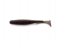 Силиконовая приманка FishUp U-Shad 4" - col.050 (Green Pumpkin Brown/Red & Purple), (8 шт.)