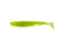 Силиконовая приманка FishUp U-Shad 4" - col.055 (Chartreuse/Black), (8 шт.)