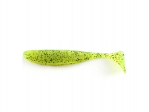 Силиконовая приманка FishUp Wizzle Shad 3" - col.055 (Chartreuse/Black), (8 шт.)