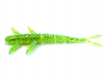 Силиконовая приманка FishUp Flit 4" - col.026 (Flo Chartreuse/Green), (7 шт.)