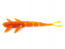 Силиконовая приманка FishUp Flit 4" - col.049 (Orange Pumpkin/Black), (7 шт.)