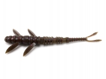 Силиконовая приманка FishUp Flit 4" - col.050 (Green Pumpkin Brown/Red & Purple), (7 шт.)