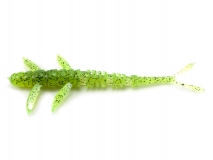 Силиконовая приманка FishUp Flit 4" - col.055 (Chartreuse/Black), (7 шт.)