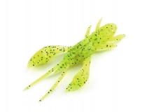 Силиконовая приманка FishUp Real Craw 2" - col.055 (Chartreuse/Black), (7 шт.)