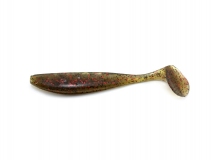 Силиконовая приманка FishUp Wizzle Shad 3" - col.045 (Green Pumpkin/Red & Black), (8 шт.)