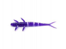 Силиконовая приманка FishUp Flit 2" - col.060 (Dark Violet/Peacock & Silver), (9 шт.)
