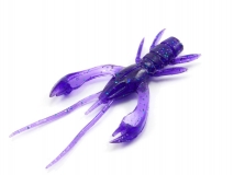 Силиконовая приманка FishUp Real Craw 2" - col.060 (Dark Violet/Peacock & Silver), (7 шт.)