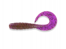 Силиконовая приманка FishUp Mighty Grub 3,5" - col.016 (Lox/Green & Black), (7 шт.)