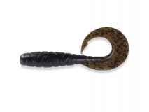 Силиконовая приманка FishUp Mighty Grub 4,5" - col.043 (Watermelon Brown/Black), (4 шт.)