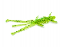 Силиконовая приманка FishUp Shrimp 3" - col.026 (Flo Chartreuse/Green), (9 шт.)
